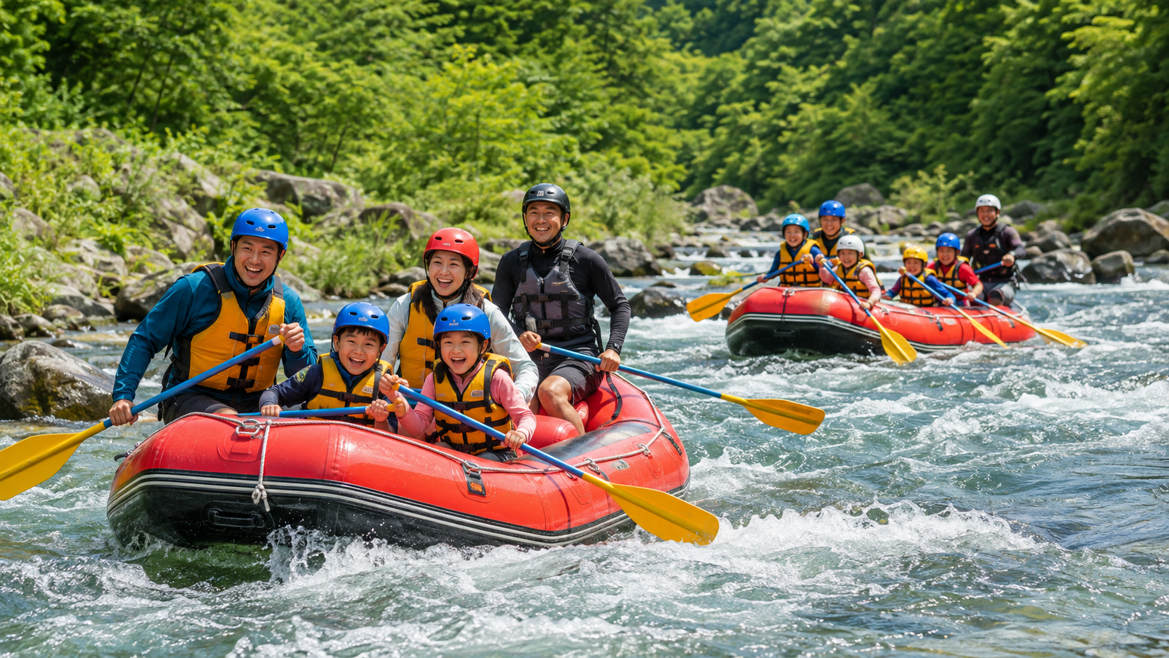 Kids Rafting Tokyo adventure